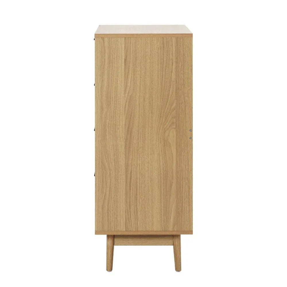 Artiss 4 Chest of Drawers Rattan Tallboy Cabinet Bedroom Clothes