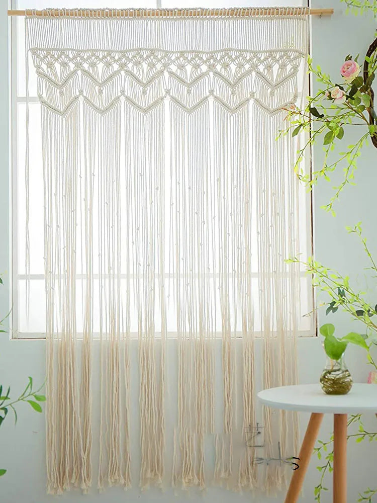 DecorBites™ Bohemian Cotton Macrame Wall Hanging 130*180cm