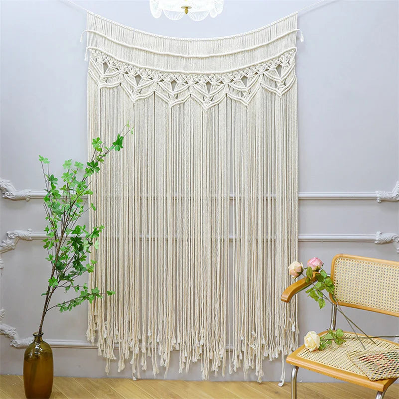 DecorBites™ Bohemian Cotton Macrame Wall Hanging 130*180cm