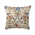 Chantilly Embroidered Linen Throw Pillow Cover 18 X 18