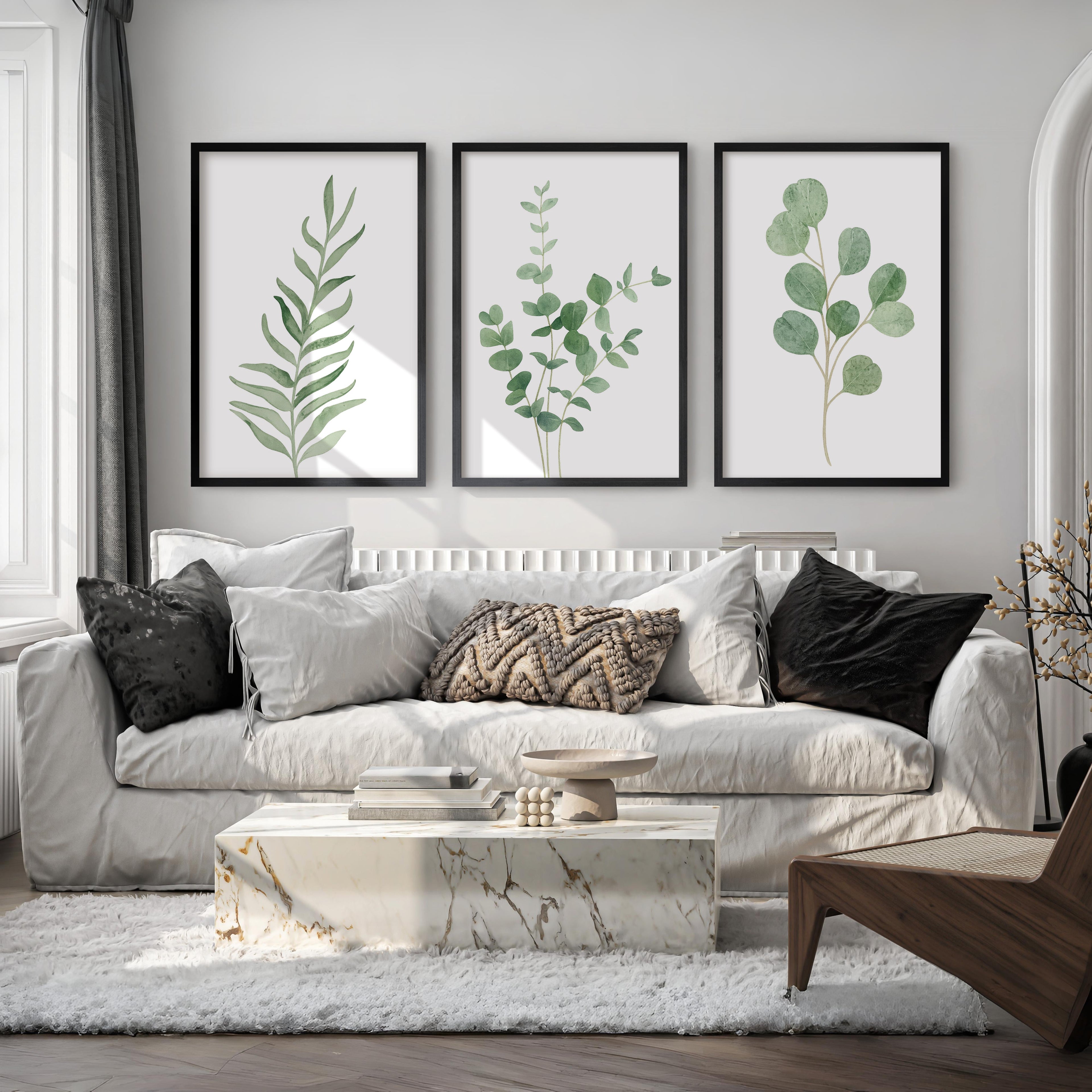 Vintage Home Decor – Botanical Wall Art Set of 3