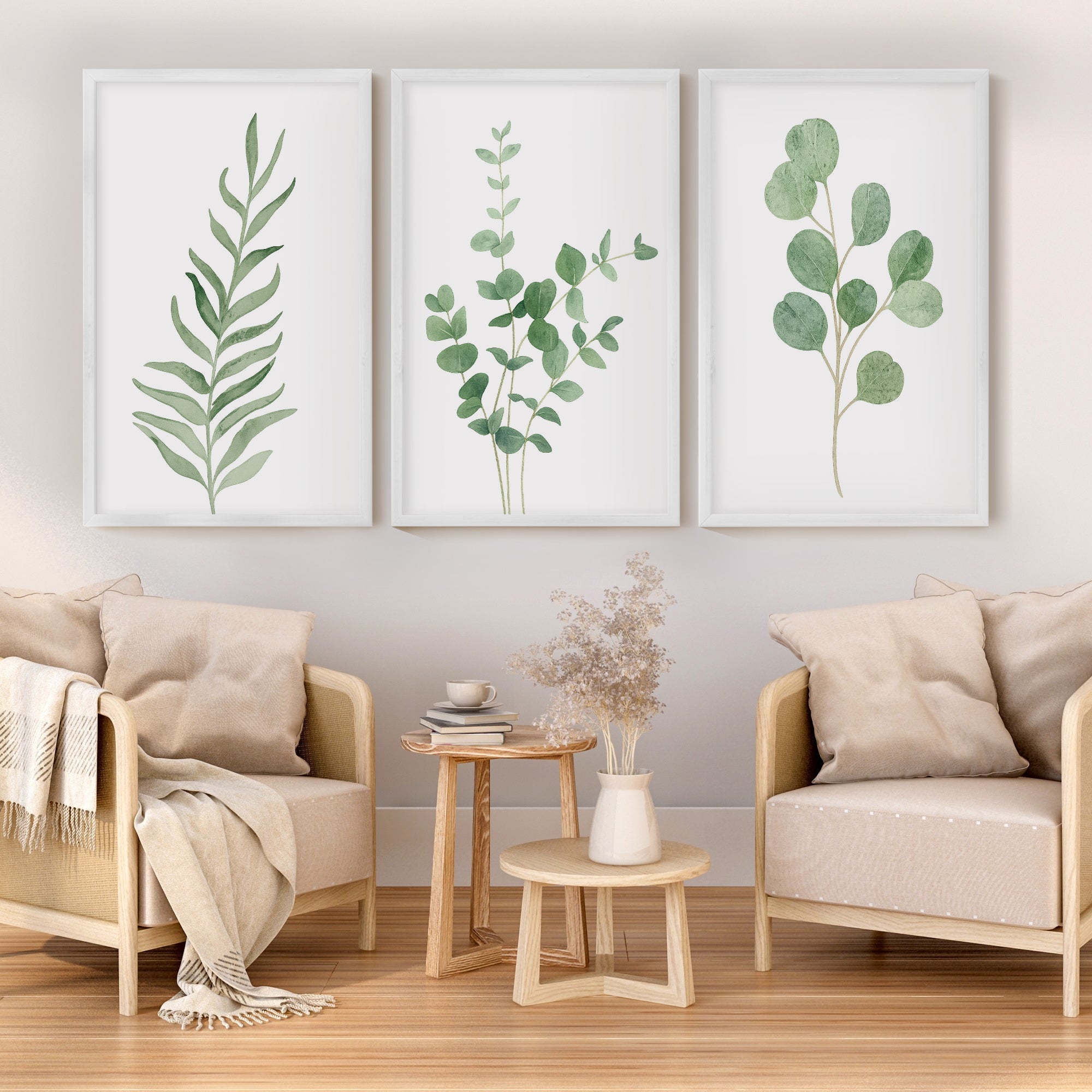 Vintage Home Decor – Botanical Wall Art Set of 3
